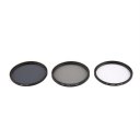 Onleny 52/58/62/67/72/77mm UV CPL ND4 Filter Storage Bag+Cleaning Pen 5pcs Kit