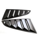 1Pair Carbon Fiber Grain Car Side Window Louvers For Ford Mustang 2015-2017