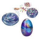 Colorful Mix Color Crystal Egg Soft Slime Mud Putty Clay With Fruit Slices