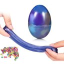 Colorful Mix Color Crystal Egg Soft Slime Mud Putty Clay With Fruit Slices