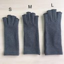 1Pair Men Women Therapy Compression Gloves Hand Pain Relief Half-finger Gloves