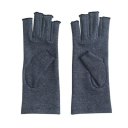 1Pair Men Women Therapy Compression Gloves Hand Pain Relief Half-finger Gloves