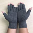 1Pair Men Women Therapy Compression Gloves Hand Pain Relief Half-finger Gloves