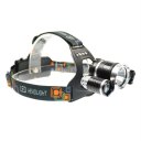 3 Light Fixed Focus Super Bright T6 Headlamp Rechargeable Headlight Flashlight