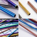 Practical Colorful Design 304 Stainless Steel Straws Reusable Drinking Straw