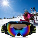 Unisex Double Layers Snow Sports Spherical Anti-Fog Skiing Goggles