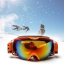 Unisex Double Layers Snow Sports Spherical Anti-Fog Skiing Goggles