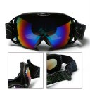 Unisex Double Layers Snow Sports Spherical Anti-Fog Skiing Goggles