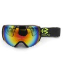 Men Women Double Layers Anti-Fog Radiation Protective Skiing Goggles