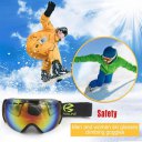 Men Women Double Layers Anti-Fog Radiation Protective Skiing Goggles