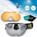 Men Women No Frame Double Layers Snow Sports Anti-Fog Skiing Goggles