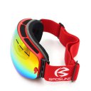 Men Women No Frame Double Layers Snow Sports Anti-Fog Skiing Goggles