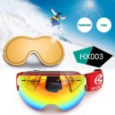 Men Women No Frame Double Layers Snow Sports Anti-Fog Skiing Goggles