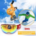 Men Women No Frame Double Layers Snow Sports Anti-Fog Skiing Goggles