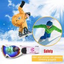 Men Women Outdoor Double Layers Anti-Fog Windproof Skiing Goggles