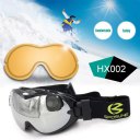 Men Women Outdoor Double Layers Anti-Fog Windproof Skiing Goggles