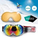 Men Women Outdoor Double Layers Anti-Fog Windproof Skiing Goggles