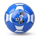 Size 2 Standard PU Leather Soccer Ball Training Football With Net Needle