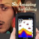 Lucky FF718LiC-W Waterproof Fish Finder Smart Sonar Sensor Fish Depth Alarm