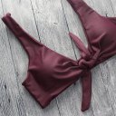 Fashion Sexy Knot Ties Bikini Set Two-piece Women Swimsuit Swimwear Beachwear