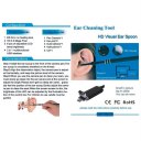 2-in-1 Ear Nose Throat Endoscope 6LED Waterproof Ear Spoon Earpick Ear Care