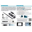 2-in-1 Ear Nose Throat Endoscope 6LED Waterproof Ear Spoon Earpick Ear Care