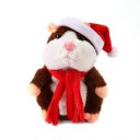 Funny Walking Talking Speaking Nodding Hamster Plush Toy Animal Kids Toy