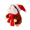 Funny Walking Talking Speaking Nodding Hamster Plush Toy Animal Kids Toy