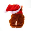 Funny Walking Talking Speaking Nodding Hamster Plush Toy Animal Kids Toy