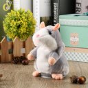 Funny Walking Talking Speaking Nodding Hamster Plush Toy Animal Kids Toy