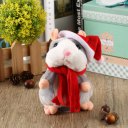 Funny Walking Talking Speaking Nodding Hamster Plush Toy Animal Kids Toy