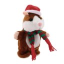 Funny Walking Talking Speaking Nodding Hamster Plush Toy Animal Kids Toy