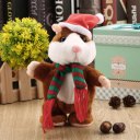 Funny Walking Talking Speaking Nodding Hamster Plush Toy Animal Kids Toy