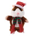 Funny Walking Talking Speaking Nodding Hamster Plush Toy Animal Kids Toy