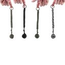 Outdoors Survival Steelball Umbrella Rope Key Ring Pendant Survival Kits