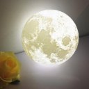 3D Print PLA Simulation Moon Light Romantic Gift USB Charging Bedroom Lamp