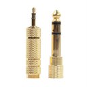 6.35mm Male To 3.5mm Female Jack Adapter+3.5mm Male To 6.35mm Female Adapter