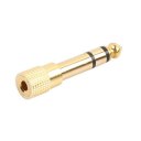 6.35mm Male To 3.5mm Female Jack Adapter+3.5mm Male To 6.35mm Female Adapter