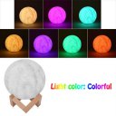 Colorful 3D Printing Touch Sensor Home Decor Moon Lamp LED Moon Nightlight