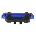 Portable USB Rechargeable Bike Bicycle Tail Rear Safety Warning Light Lamp