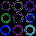 14LED 28 Pattern Bicycle Wheel Light USB Charging Tire Tyre Spoke Light