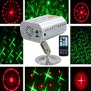 Voice Control Music Rhythm Flash Light LED Laser Projector Stage Light Party