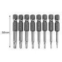 8Pcs Magnetic Torx Screwdriver Bits Set Electric Screwdriver 50mm Length