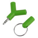 Audio Line One To Two 3.5mm Couple Deconcentrator Key Ring Sharing Device