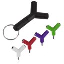 Audio Line One To Two 3.5mm Couple Deconcentrator Key Ring Sharing Device