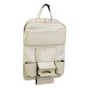 Auto Back Seat Storage Bag Folding Car Seat Organizer Leather Bottle Holder