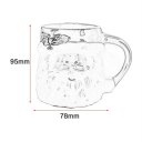 Christmas Ceramics Mug Cup Cute 3D Animal-Shape Milk Coffee Cup without Cover