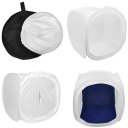 Round Foldable 90cm Pop Up Photo Studio Softbox Lighting Tent with 4 Backdrops