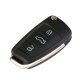 3 Button Replacement Key Fob Case Flip Blade Fits For Audi A3 A4 A6 Q7 TT