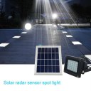 54LED Solar Powered LED Flood Light Radar Induction Waterproof Outdoor Lamp
